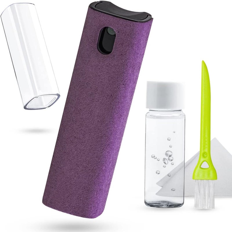 walrfid Screen Cleaner Spray and Wipe, Cleaning Kit for Electronic Smart Phone TV, Laptop, Tablet, PC, Computer Flat Screens, Eyeglasses, Compatible with iPhone iPad MacBook,Purple - Image 1
